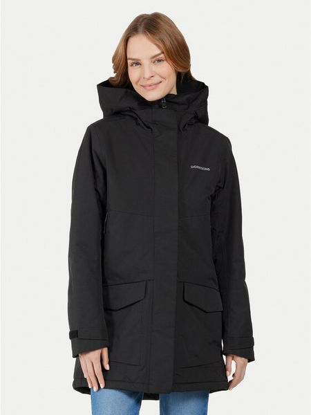 Didriksons Parka Frida 505777 Czarny Regular Fit. Czarne parki damskie Didriksons, bez wzorów, z syntetyku, bez kaptura. Za 629.99 zł.