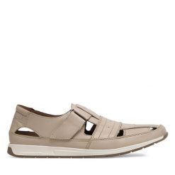Sandały Rieker. Brązowe sandały męskie Rieker, bez wzorów, bez zapięcia. Za 379.99 zł.
