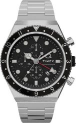 Zegarek Timex Zegarek męski Timex TW2V69800 srebrny. Szare zegarki męskie Timex, bez wzorów, srebrne. Za 638.95 zł.