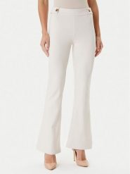 Guess Spodnie materiałowe W5YB0I KCMU2 Écru Regular Fit. Spodnie materiałowe damskie Guess, z aplikacjami, z materiału. Za 289.99 zł.