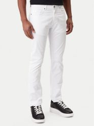 KARL LAGERFELD Jeansy 265501 561805 Biały Slim Fit. Białe jeansy męskie KARL LAGERFELD, z bawełny. Za 579.99 zł.