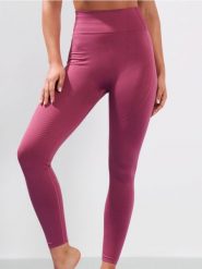 Legginsy sportowe z ozdobnymi przeszyciami - różowy. Czerwone legginsy damskie Sinsay, l, bez wzorów. Za 39.99 zł.