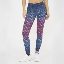 Legginsy treningowe damskie NETMESH. Czerwone legginsy damskie ELPLAYER, bez wzorów, z elastanu. W wyprzedaży za 80.00 zł.