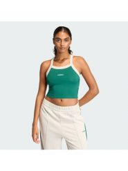 Adidas Top Seasonal Essentials Colorpop JZ0195 Zielony Slim Fit. Zielone topy damskie Adidas, s, bez wzorów, z bawełny, bez kołnierzyka, bez ramiączek. Za 108.99 zł.