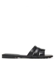 Aldo Klapki Gotosandal 13966678 Czarny. Czarne klapki damskie Aldo, bez wzorów, ze skóry, bez obcasa, bez zapięcia. Za 159.99 zł.