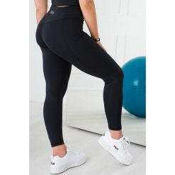 Czarne legginsy damskie z wysokim stanem Be Stronger ultra soft. Czarne legginsy damskie 2SkIN, bez wzorów, z elastanu. Za 199.00 zł.
