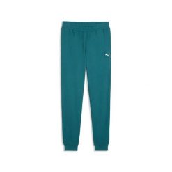 Spodnie do biegania Puma Essential Elevated. Zielone spodnie dresowe damskie Puma, bez wzorów, z dresówki, sportowe, do biegania. Za 299.50 zł.