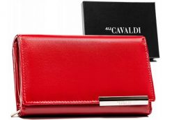 Portfel skórzany 4U Cavaldi RD-23-GCL-4 czerwony. Czerwone portfele damskie 4U Cavaldi, ze skóry. Za 74.00 zł.