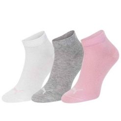 Skarpety Za Kostkę Unisex Dla Dorosłych 907961 (zestaw 3 Sztuk). Brązowe skarpetki damskie Puma, bez wzorów. Za 66.99 zł.