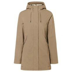 Płaszcz damski VAUDE Coreway. Brązowe płaszcze damskie Vaude, na zimę, m, bez wzorów, z materiału, biznesowe, bez kołnierzyka, bez kaptura. Za 1,290.90 zł.