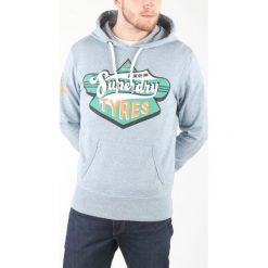 SuperDry Bluza Niebieski. Niebieskie bluzy męskie Superdry, xl, bez wzorów, z bawełny, bez ramiączek, bez kaptura. Za 395.95 zł.