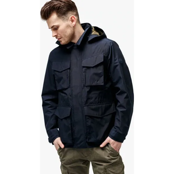 Timberland Kurtka Doubletop Mountain M65 3In1 , granatowy, rozmiar XL. Niebieskie kurtki męskie Timberland, m, bez wzorów, z materiału, klasyczne, bez kaptura. W wyprzedaży za 699.99 zł.