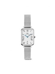 Daniel Wellington Zegarek Quadro Sterling Roman Numerals DW00100863 Srebrny. Szare, analogowe zegarki damskie Daniel Wellington, srebrne. Za 749.99 zł.