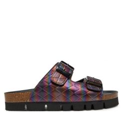 Klapki Dr. Brinkmann. Czarne klapki damskie Dr. Brinkmann, bez wzorów, bez obcasa, bez zapięcia. Za 299.99 zł.