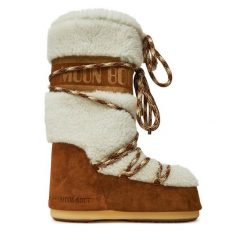 Śniegowce Moon Boot. Brązowe śniegowce damskie Moon Boot, bez zapięcia. Za 2,279.00 zł.