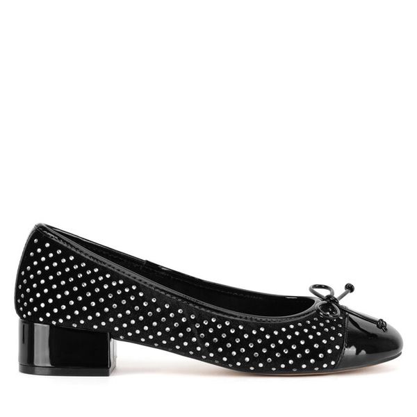 Baleriny Nine West. Czarne balerinki damskie Nine West, bez wzorów, bez obcasa, bez zapięcia. Za 137.99 zł.
