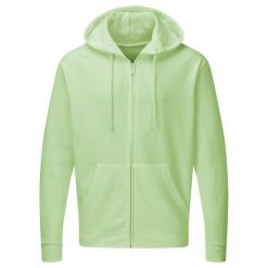 Męska Gładka Bluza Sportowa Z Kapturem Na Zamek. Zielone bluzy sportowe męskie SG, m, bez wzorów, z kapturem. Za 152.99 zł.