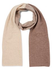 Marie Lund szalik z dzianiny kaszmirowej Kobiety Kaszmir beżowy|brązowy, ONE SIZE. Brązowe szaliki damskie Marie Lund, bez wzorów, z dzianiny. Za 499.95 zł.