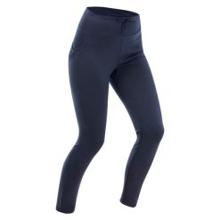 Legginsy turystyczne damskie Quechua NH100. Czarne legginsy damskie QUECHUA, bez wzorów, z elastanu. Za 99.99 zł.