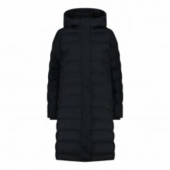 Płaszcz ocieplany damska CMP 35K3676 Coat Fix Hood. Czarne płaszcze damskie CMP, l, bez wzorów, z materiału, bez kołnierzyka, z kapturem. Za 739.99 zł.