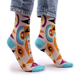 Skarpetki bambusowe Hop Hare - Psychodeliczne Złe Oko 36-40. Niebieskie skarpetki damskie NO BRAND, bez wzorów, z elastanu. Za 29.99 zł.