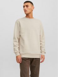 Jack & Jones Bluza Bradley 12249341 Beżowy Relaxed Fit. Brązowe bluzy męskie Jack & Jones, m, bez wzorów, z bawełny, bez ramiączek, bez kaptura. Za 109.99 zł.
