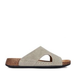 Klapki Go Soft. Szare klapki damskie GO SOFT, bez wzorów, bez obcasa, bez zapięcia. Za 89.99 zł.