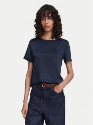 Weekend Max Mara Bluzka Gilbert 2625946041 Granatowy Regular Fit. Niebieskie bluzki damskie Weekend Max Mara, xl, bez wzorów, z syntetyku, bez kołnierzyka, bez ramiączek. Za 474.99 zł.