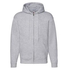 Bluza Męska Premium Z Pełnym Zamkiem Błyskawicznym. Szare bluzy męskie fruit of the loom, m, bez wzorów, bez ramiączek, bez kaptura. Za 209.99 zł.
