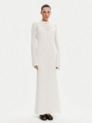 Herskind Sukienka dzianinowa 5522910 Écru Regular Fit. Sukienki damskie Herskind, l, bez wzorów, z bawełny, bez kołnierzyka, bez ramiączek. Za 579.99 zł.