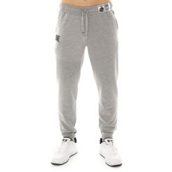 Spodnie dresowe Leone 1947 Apprel z gumką i sznurkiem. Idealne na co dzień. Szare spodnie materiałowe męskie LEONE 1947 APPAREL, bez wzorów, z dresówki. W wyprzedaży za 136.83 zł.