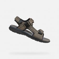 Sandały Geox Model U Spherica Ec5 Kolor Brązowy. Szare sandały męskie Geox, na lato, bez wzorów, z syntetyku, bez zapięcia. Za 367.99 zł.