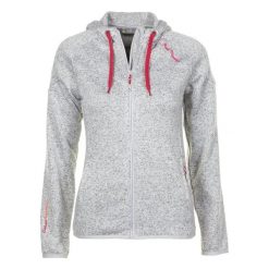 Damska kurtka polarowa Peak Mountain Atora. Szare kurtki sportowe damskie Peak Mountain, bez wzorów, z polaru, bez ramiączek, bez kaptura, narciarskie. Za 209.00 zł.