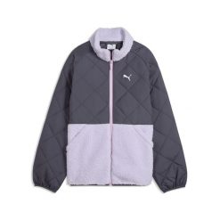 Młodzieżowa pikowana kurtka o luźnym kroju PUMA. Niebieskia kurtki męskie Puma, na jesień, m, bez wzorów, z materiału, klasyczne, bez kaptura. Za 279.00 zł.