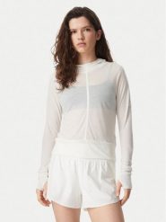 Adidas Bluza Soft Lux Sheer Hooded KS8005 Kremowy Slim Fit. Białe bluzy damskie Adidas, m, bez wzorów, z syntetyku, bez ramiączek, bez kaptura. Za 179.99 zł.