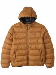 Kurtka na co dzień męska CHAMPION puchowa z kapturem. Brązowe kurtki męskie Champion, na zimę, m, bez wzorów, z materiału, eleganckie, z kapturem. Za 429.00 zł.