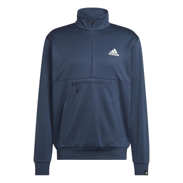 Bluza z małym logo adidas Aeroready Game and Go. Niebieskie bluzy męskie Adidas, s, bez wzorów, sportowe, bez ramiączek, bez kaptura. W wyprzedaży za 229.80 zł.