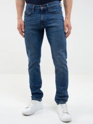 Jeansy męskie dopasowane granatowe Terry Slim 551. Niebieskie jeansy męskie BIG STAR, z denimu, retro. Za 299.99 zł.