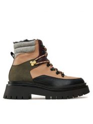 Pepe Jeans Botki PLS50526 Beżowy. Brązowe botki damskie Pepe Jeans, bez wzorów, z jeansu, bez obcasa, na płaskiej podeszwie, bez zapięcia. Za 529.99 zł.