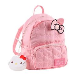 Zwykły plecak Cerda Hello Kitty. Czerwone plecaki męskie Cerda, bez wzorów, z materiału. Za 98.70 zł.