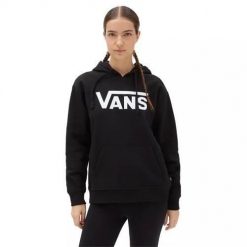 Bluza sportowa damska Vans classic v boyfriend fit. Czarne bluzy damskie Vans, xs, bez wzorów, sportowe, bez ramiączek, z kapturem. Za 415.00 zł.