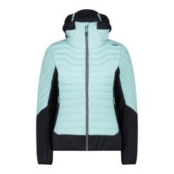 Kurtka damska turystyczna CMP 34Z2486. Niebieskie kurtki sportowe damskie CMP, xs, bez wzorów, bez ramiączek, bez kaptura, trekkingowe. Za 569.99 zł.