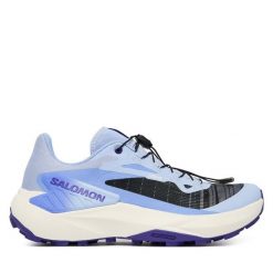 Buty do biegania Salomon. Niebieskie obuwie sportowe damskie Salomon, bez wzorów, bez zapięcia, do biegania. Za 639.99 zł.