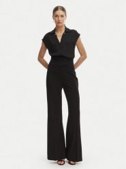 Rinascimento Bluzka CFC0020253002 Czarny Regular Fit. Czarne bluzki damskie Rinascimento, m, bez wzorów, z syntetyku, bez kołnierzyka, bez ramiączek. Za 399.99 zł.