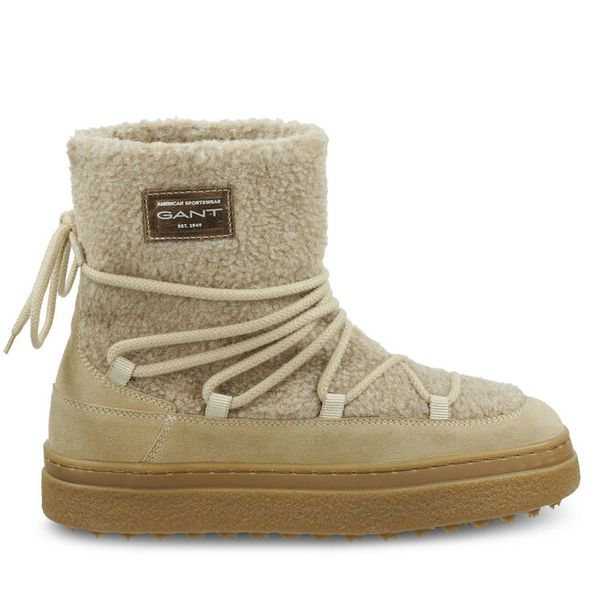 Śniegowce Gant. Brązowe śniegowce damskie GANT, bez zapięcia. Za 489.99 zł.