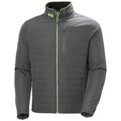 Kurtka puchowa Helly Hansen Crew 2.0. Szare kurtki męskie Helly Hansen, m, bez wzorów, z materiału, eleganckie, bez kaptura. Za 662.50 zł.