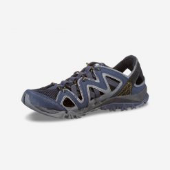 Sandały turystyczne męskie Merrell Tetrex Crest Wrap. Niebieskie sandały męskie Merrell, na lato, bez wzorów, z materiału, bez zapięcia. Za 279.99 zł.