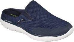 Skechers Skechers męskie klapki SUMMITS VINDICATOR 232296 NVY 44. Klapki męskie Skechers, bez wzorów, bez zapięcia. Za 289.99 zł.