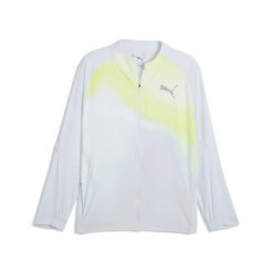 Kurtka z dresu Puma Lightspeed. Szare kurtki męskie Puma, bez wzorów, z dresówki, sportowe, bez kaptura. Za 617.00 zł.