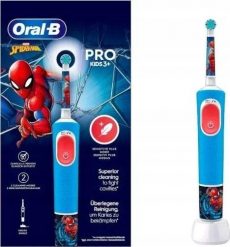 Szczoteczka Braun Vitality Pro 103 Kids Spiderman Niebieska. Niebieskie szczoteczki elektryczne BRAUN. Za 98.52 zł.